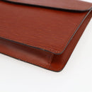 LOUIS VUITTON Epi Montaigne 27 Clutch Bag Brown LV Auth BA10055-7