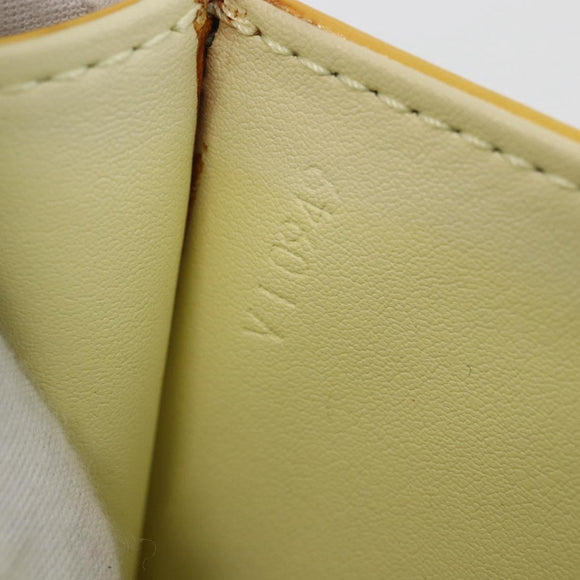 LOUIS VUITTON Monogram Vernis Spring Street Bag Lime Yellow M91068 Auth BA10056