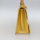 LOUIS VUITTON Monogram Vernis Spring Street Bag Lime Yellow M91068 Auth BA10056-3