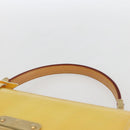LOUIS VUITTON Monogram Vernis Spring Street Bag Lime Yellow M91068 Auth BA10056-7
