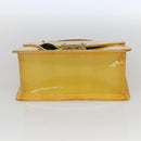 LOUIS VUITTON Monogram Vernis Spring Street Bag Lime Yellow M91068 Auth BA10056-5