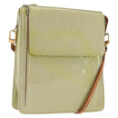 LOUIS VUITTON Monogram Vernis Motto Accessory Pouch Gris M91030 LV Auth BA10058-1