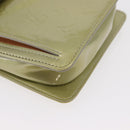 LOUIS VUITTON Monogram Vernis Motto Accessory Pouch Gris M91030 LV Auth BA10058-9