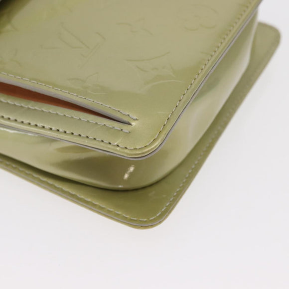 LOUIS VUITTON Monogram Vernis Motto Accessory Pouch Gris M91030 LV Auth BA10058
