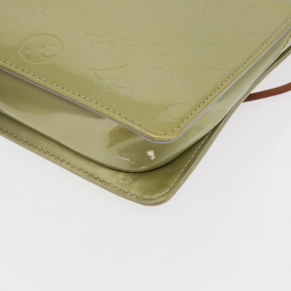 LOUIS VUITTON Monogram Vernis Motto Accessory Pouch Gris M91030 LV Auth BA10058