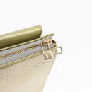 LOUIS VUITTON Monogram Vernis Motto Accessory Pouch Gris M91030 LV Auth BA10058-17