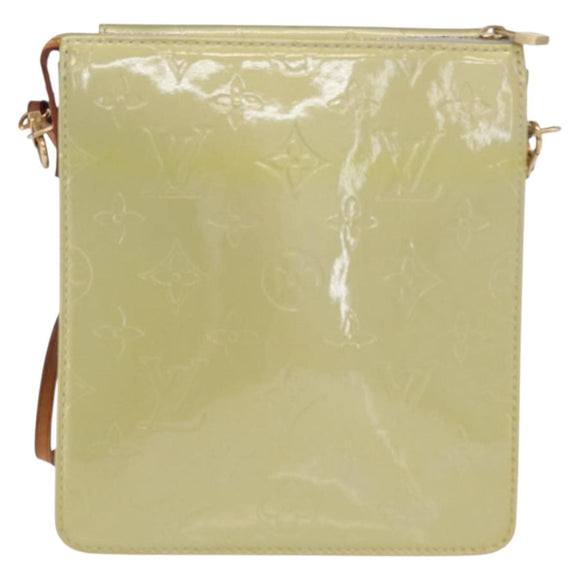 LOUIS VUITTON Monogram Vernis Motto Accessory Pouch Gris M91030 LV Auth BA10058