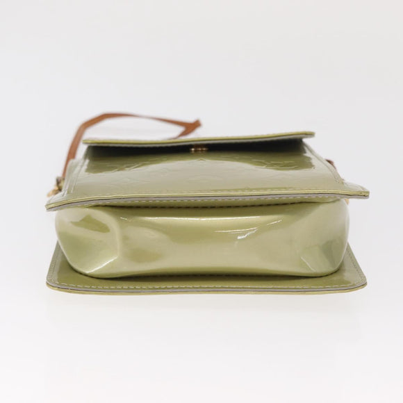 LOUIS VUITTON Monogram Vernis Motto Accessory Pouch Gris M91030 LV Auth BA10058