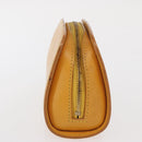 LOUIS VUITTON Epi Dauphine PM Pouch Yellow M48449 LV Auth BA10059-3