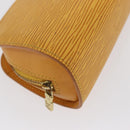 LOUIS VUITTON Epi Dauphine PM Pouch Yellow M48449 LV Auth BA10059-7