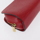 LOUIS VUITTON Epi Dauphine PM Pouch Castilian Red M48447 LV Auth BA10060-8