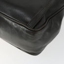 BALLY Backpack Leather Brown Gold Auth BA10063-16