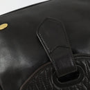 BALLY Backpack Leather Brown Gold Auth BA10063-9