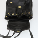 BALLY Backpack Leather Brown Gold Auth BA10063-10