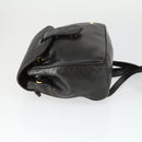 BALLY Backpack Leather Brown Gold Auth BA10063-4