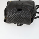 BALLY Backpack Leather Brown Gold Auth BA10063-6