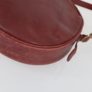 VALENTINO Barry Shoulder Bag Leather 2 Set Red Gold Auth BA10064-16