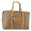 GUCCI Micro GG Supreme Boston Bag PVC Beige Gold Auth BA10065-1