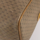 GUCCI Micro GG Supreme Boston Bag PVC Beige Gold Auth BA10065-14