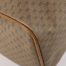 GUCCI Micro GG Supreme Boston Bag PVC Beige Gold Auth BA10065-15
