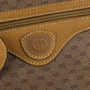 GUCCI Micro GG Supreme Boston Bag PVC Beige Gold Auth BA10065-17