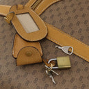 GUCCI Micro GG Supreme Boston Bag PVC Beige Gold Auth BA10065-10