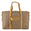 GUCCI Micro GG Supreme Boston Bag PVC Beige Gold Auth BA10065-13