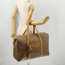 GUCCI Micro GG Supreme Boston Bag PVC Beige Gold Auth BA10065-22