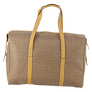 GUCCI Micro GG Supreme Boston Bag PVC Beige Gold Auth BA10065-2