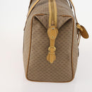 GUCCI Micro GG Supreme Boston Bag PVC Beige Gold Auth BA10065-4