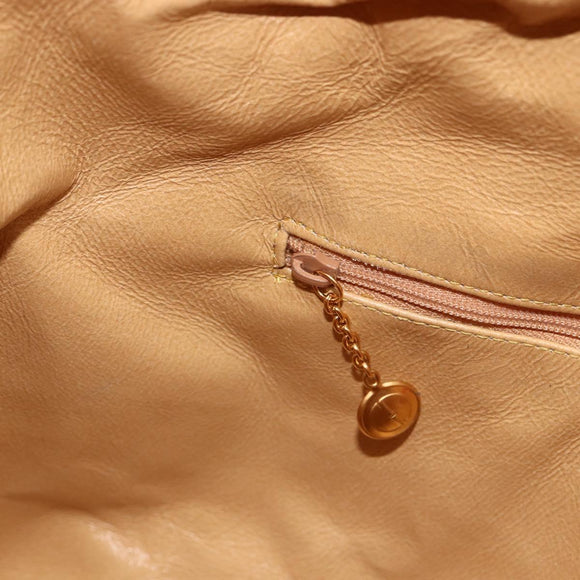 GUCCI Bamboo Shoulder Bag Suede 2way Red Gold 001 1577 2615 Auth BA10066