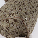 Salvatore Ferragamo Tote Bag Canvas Beige Gold Auth BA10067-10