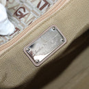 Salvatore Ferragamo Tote Bag Canvas Beige Gold Auth BA10067-14