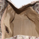 Salvatore Ferragamo Tote Bag Canvas Beige Gold Auth BA10067-16