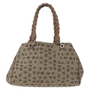 Salvatore Ferragamo Tote Bag Canvas Beige Gold Auth BA10067-2