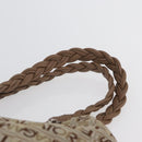 Salvatore Ferragamo Tote Bag Canvas Beige Gold Auth BA10067-8