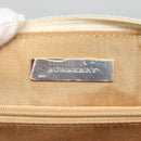 BURBERRY Nova Check Hand Bag Canvas Beige Auth BA1007-15