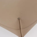 SAINT LAURENT Tote Bag Leather 2way Beige Gold Auth BA10070-10