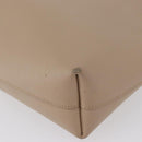 SAINT LAURENT Tote Bag Leather 2way Beige Gold Auth BA10070-15