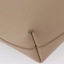 SAINT LAURENT Tote Bag Leather 2way Beige Gold Auth BA10070-16