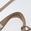 SAINT LAURENT Tote Bag Leather 2way Beige Gold Auth BA10070-8