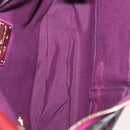 Salvatore Ferragamo Hand Bag Patent leather Purple Gold Auth BA10072-17