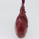 Salvatore Ferragamo Hand Bag Patent leather Purple Gold Auth BA10072-4