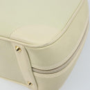 GUCCI Hand Bag Leather Ivory Gold Auth BA10073-9