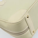 GUCCI Hand Bag Leather Ivory Gold Auth BA10073-16