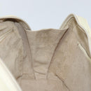 GUCCI Hand Bag Leather Ivory Gold Auth BA10073-20