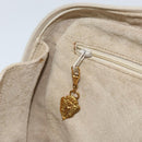 GUCCI Hand Bag Leather Ivory Gold Auth BA10073-22