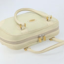GUCCI Hand Bag Leather Ivory Gold Auth BA10073-6