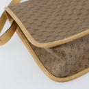 GUCCI Micro GG Supreme Shoulder Bag PVC Beige Gold 001 104 0551 Auth BA10075-16