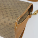 GUCCI Micro GG Supreme Shoulder Bag PVC Beige Gold Auth BA10076-12